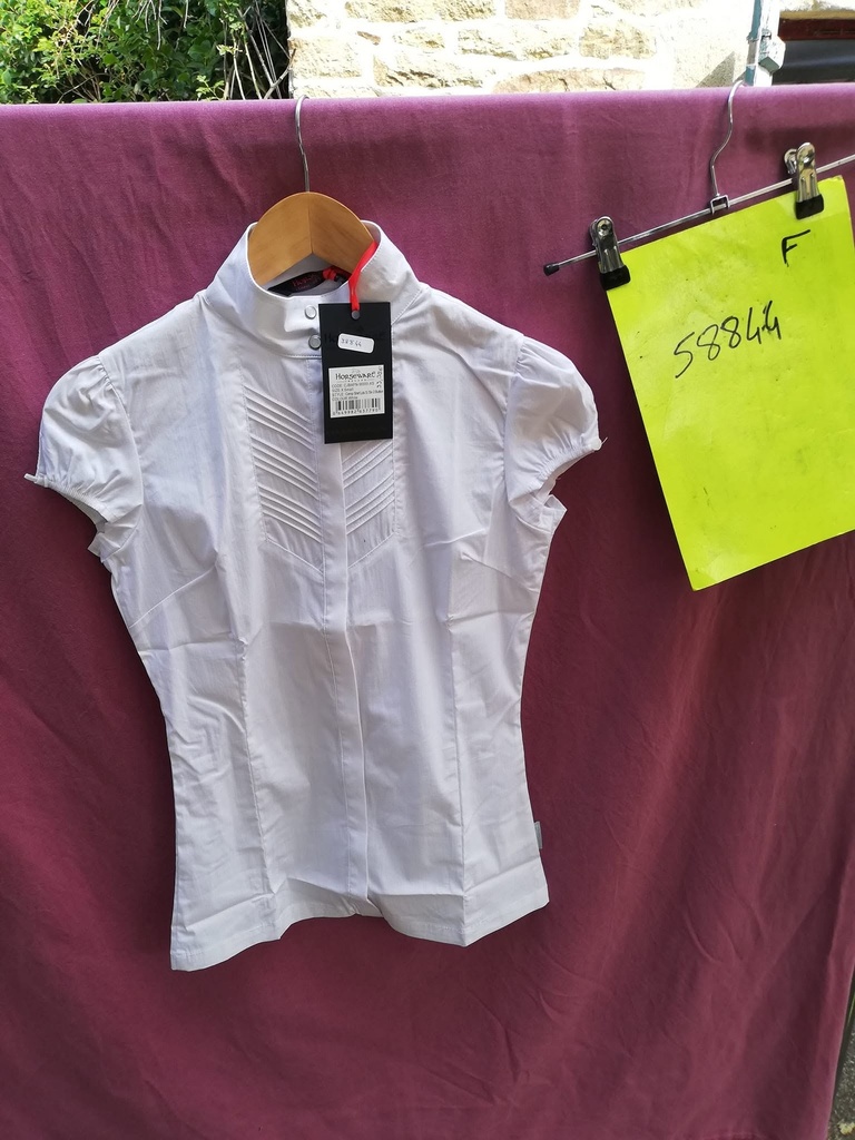 chemise competition horseware XS blanc
