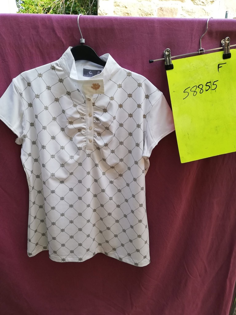 polo victoria top Mountain Horse XL blanc