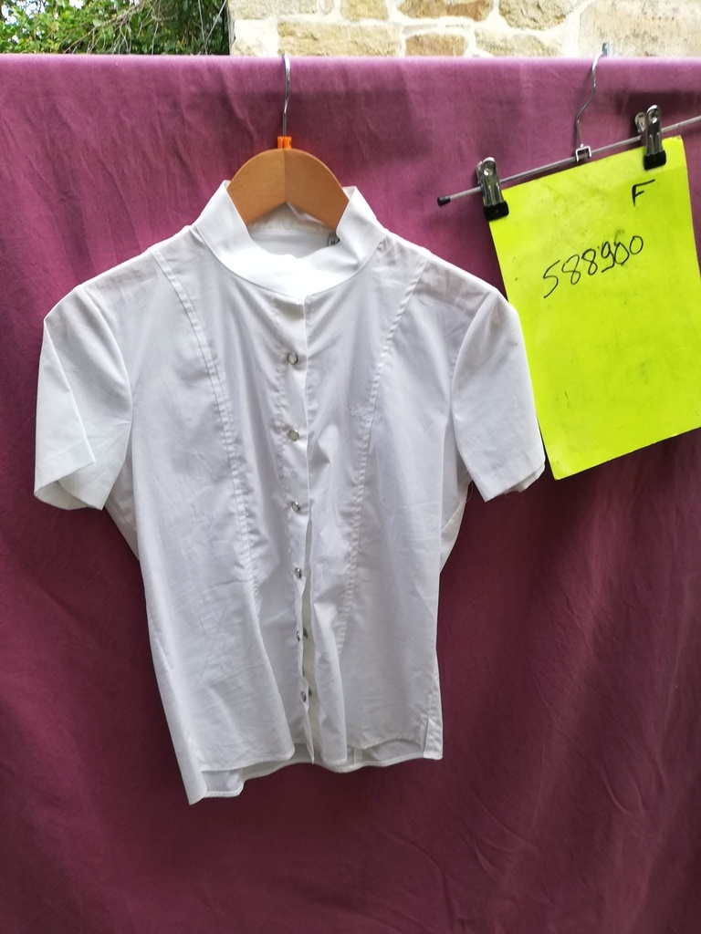 chemise concours nacre equitheme M blanc