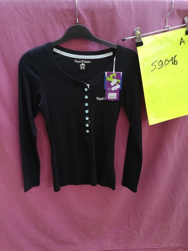 polo csi manches longues equitheme XS noir