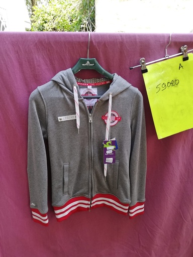 sweat capuche csi5* equitheme XS gris