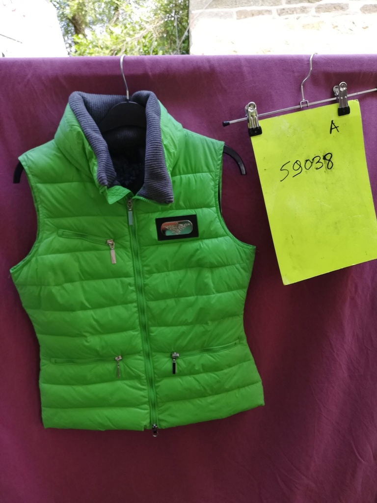blouson sans manches fleur esperado S vert