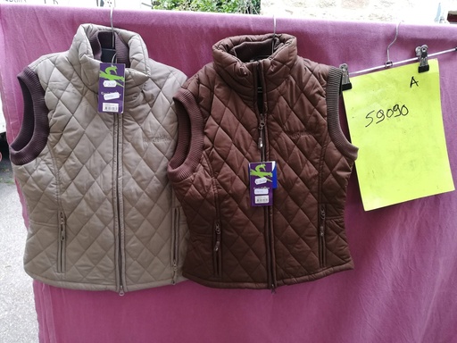 blouson sans manches paddock equitheme XS choco