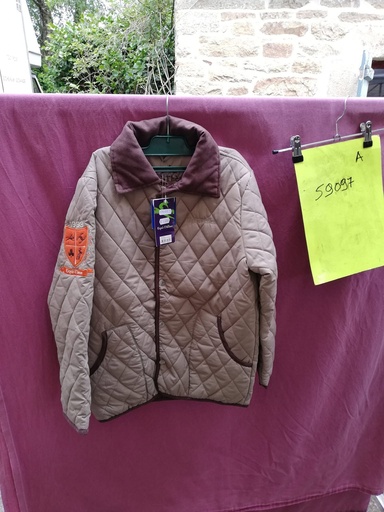 blouson matelassépaddock equitheme 14ans lin