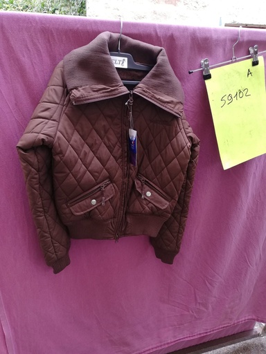 blouson matelassé bomber paddock equitheme XXS marron