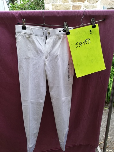 pantalon saturn enfant equitheme 16 blanc
