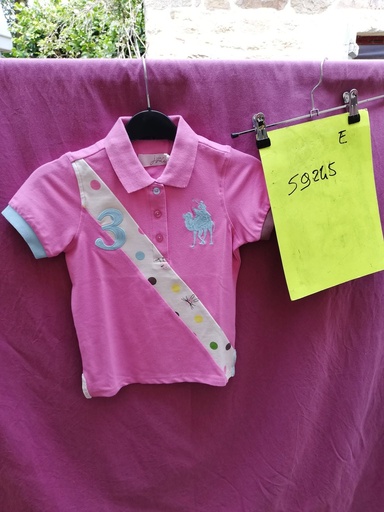 polo joules enfant rose dromadaire 6ans