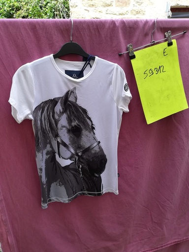 T-shirt zoe Mountain Horse 14 blanc