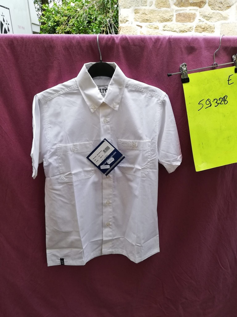 chemise concours garçon junior elt 10 blanc