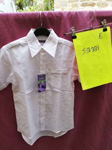 chemise garçon marco ado equitheme 10 blanc