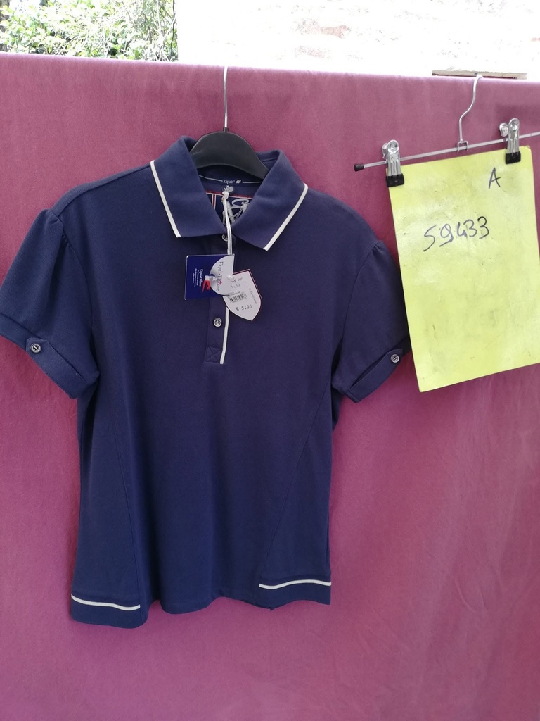 polo pique thin equitheme L navy