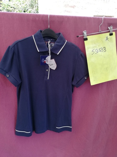 polo pique thin equitheme L navy