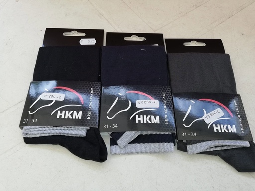 chaussettes fines hkm gris/argent 31/34