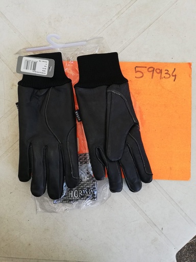 gants horka cuir hiver noir XL