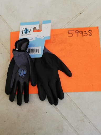 gants riding world noir/gris XL