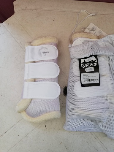 guetres dressage posterieur platinum eskadron COB blanc