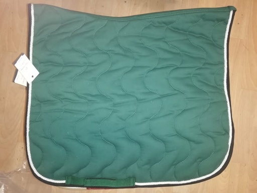 Tapis de selle EQUITHÈME "Polyfun » vert foncé/noir cheval – dressage