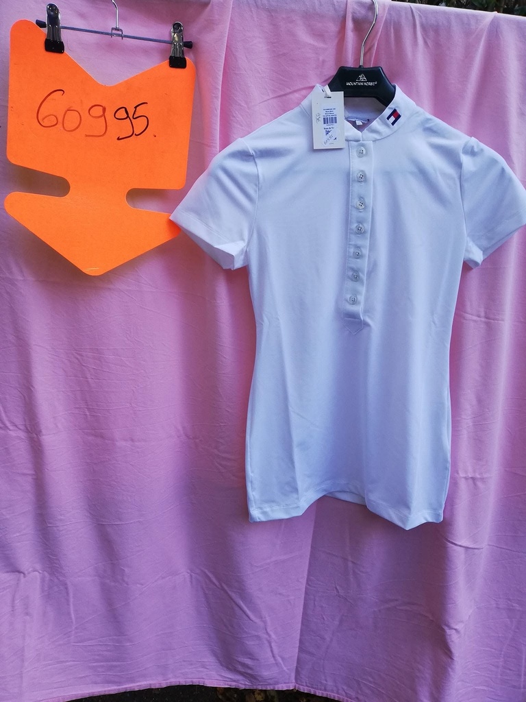 polo concours tommy hilfiger blanc femme S