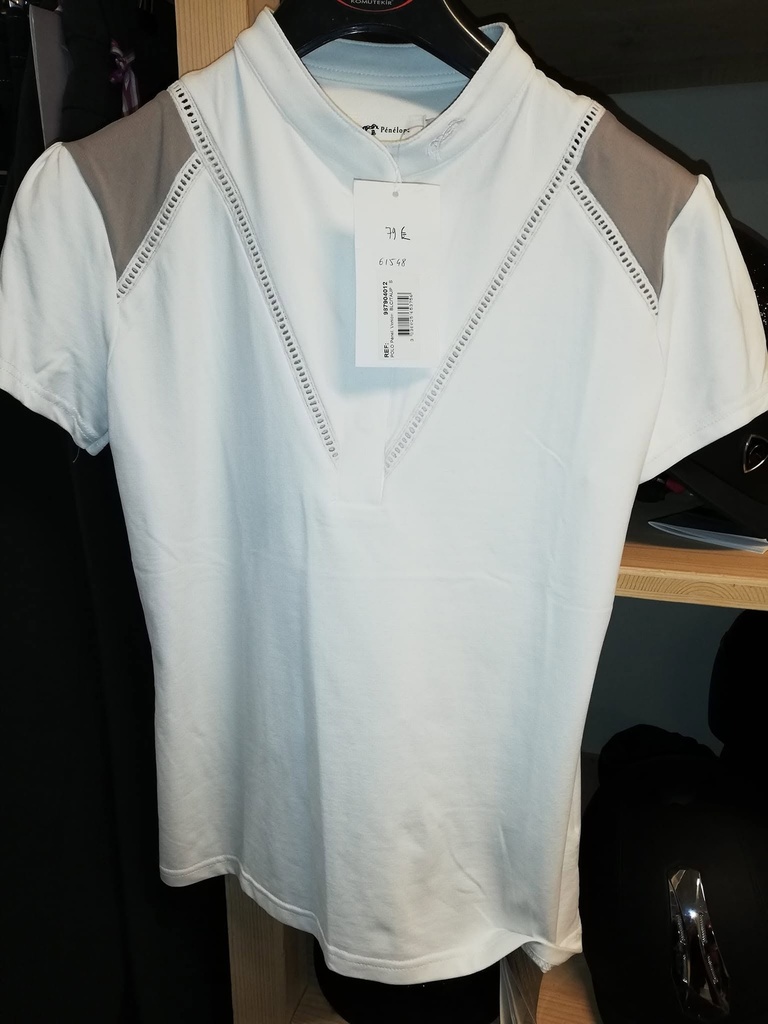 polo concours penelope venice blanc/gris S