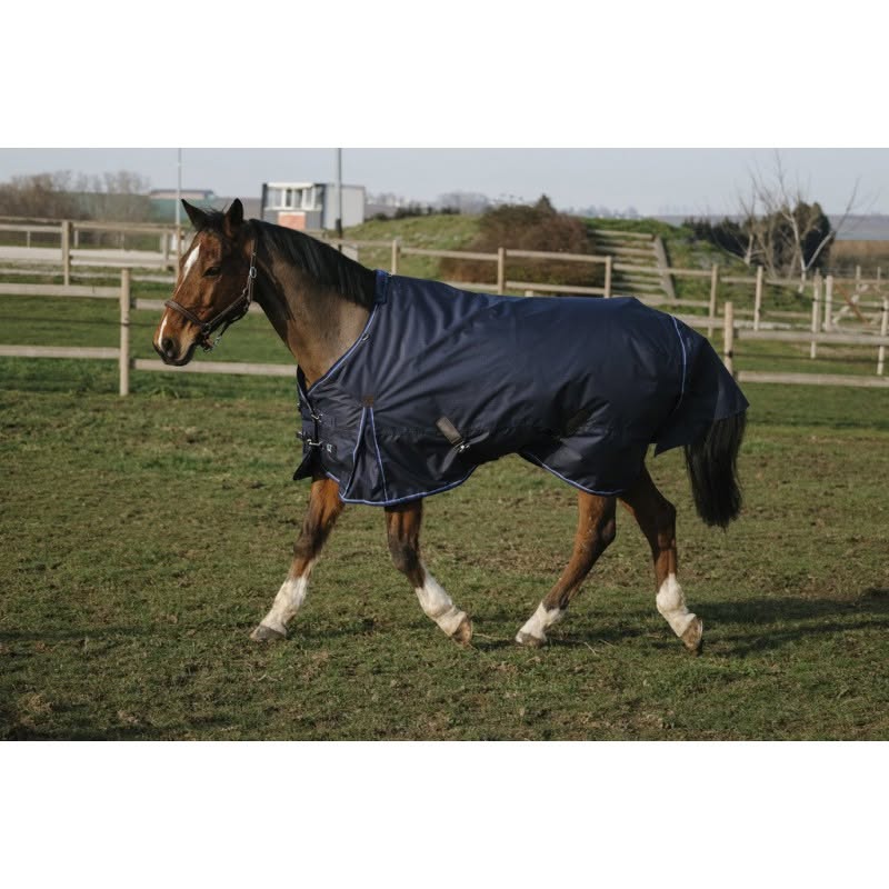 Couverture imper EQUITHÈME "Classic 600D" marine 6'6"/150 cm 100 g