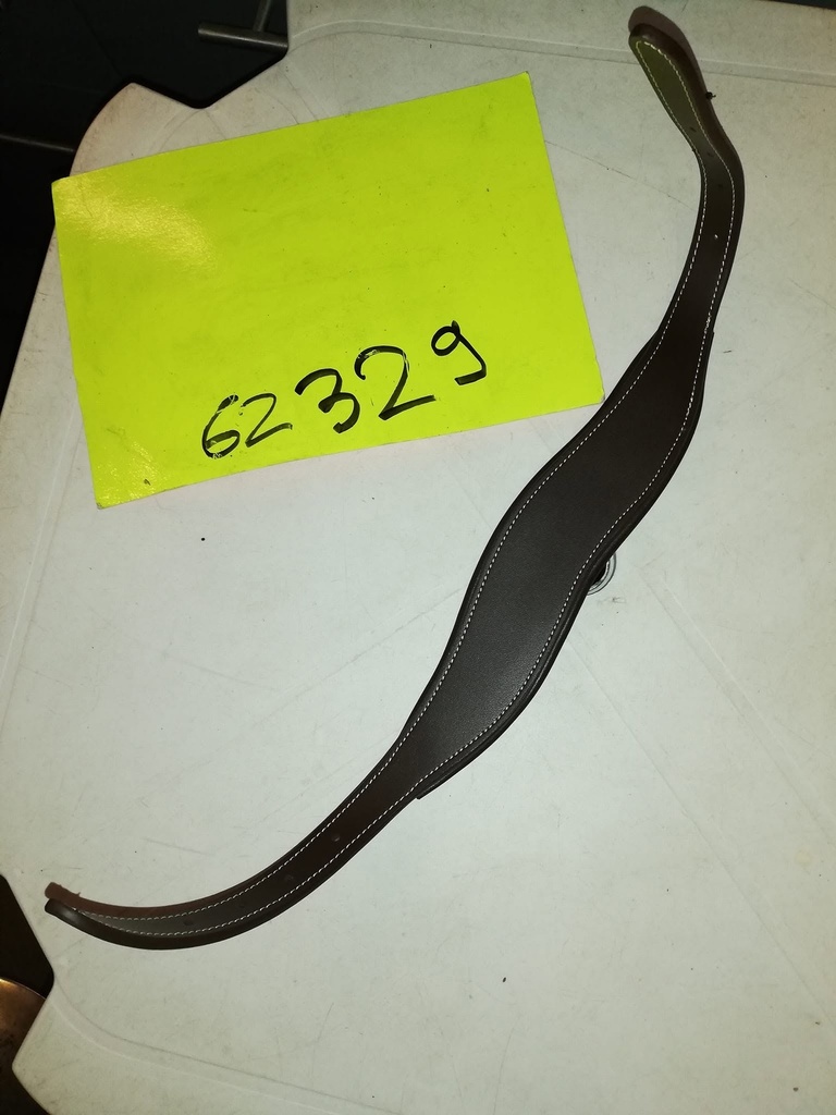 tetiere anatomique cuir pour licol marron