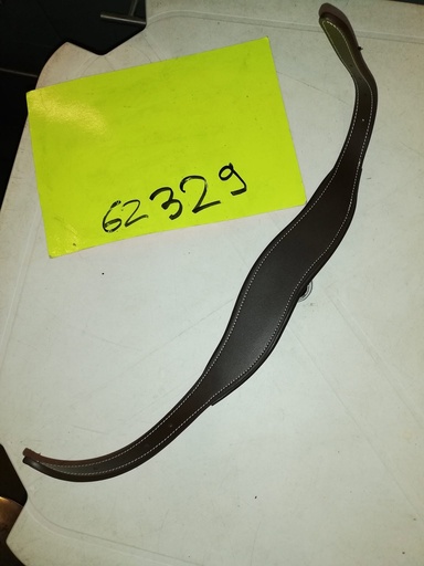 tetiere anatomique cuir pour licol marron
