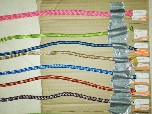 corde 7mm rouge/jaune