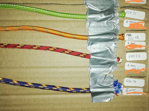 corde 6mm bleu/rouge/jaune