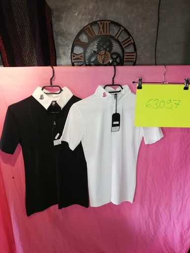 polo concours gaze jaffran blanc femme M