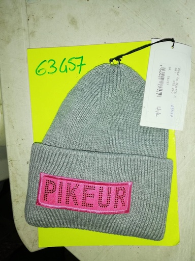 bonnet laine pikeur gris/rose