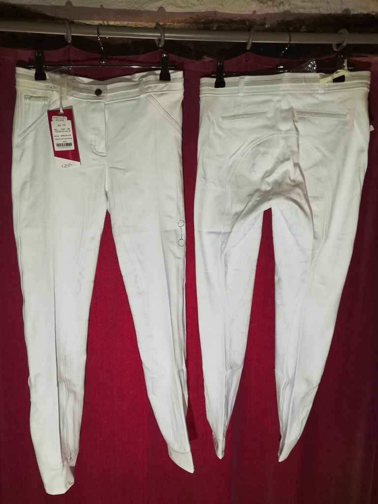 Pantalon QHP Carrie Junior full grip Blanc 176