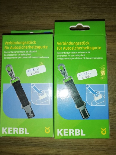 raccords de ceinture de sécurité pour chien kerbl "triangle"