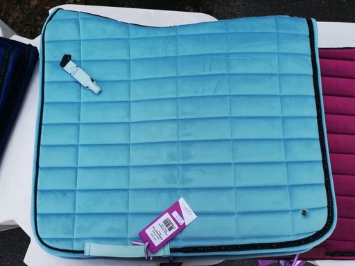 tapis de selle QHP Astana crystal aqua dressage full