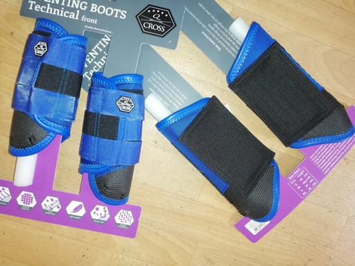guetres de cross QHP anterieurs + posterieurs blue