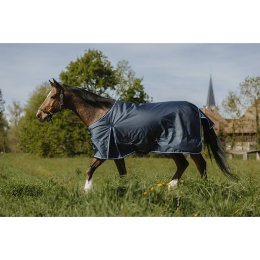 Couverture imper RIDING WORLD Eco 600D 220gr marine 6'9"/155 cm