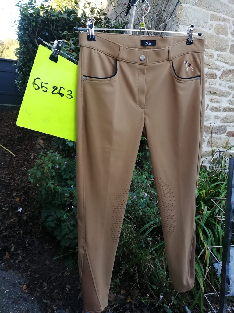 pantalon HKM beagle camel femme 40fr (eu46)