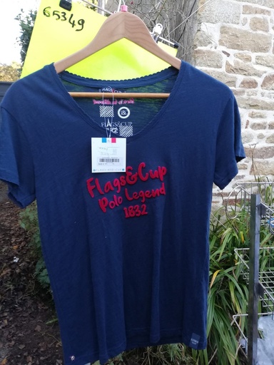 T-shirt flags and cup marine rafaela L