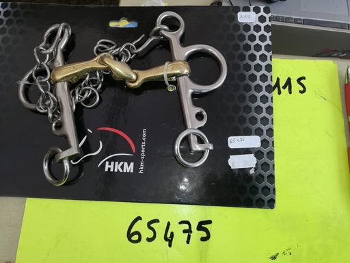 mors pelham HKM DOUBLE BRISURE cyprium 115