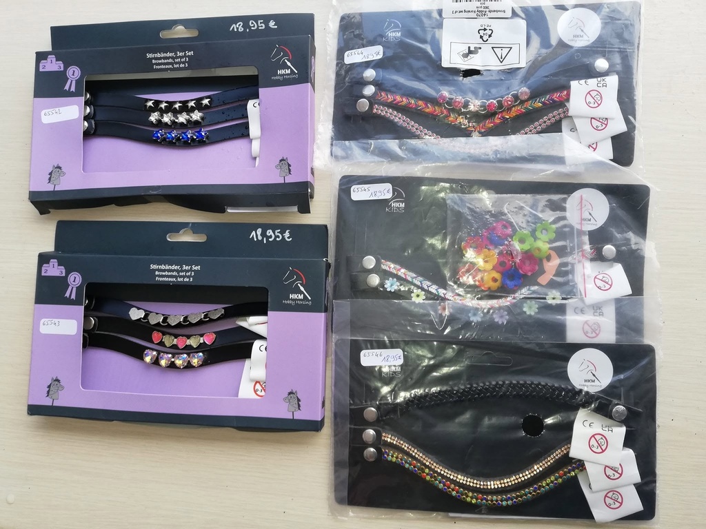 frontaux hobby horse set de 3 fleurs