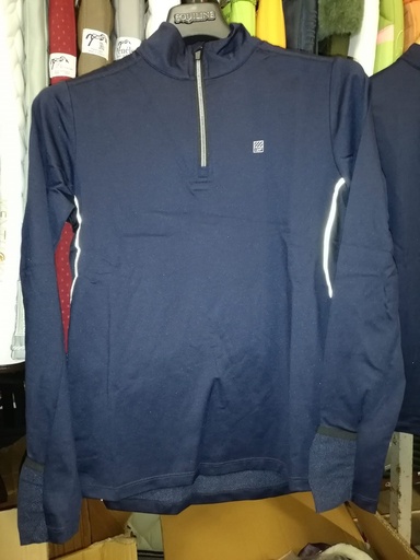 T-shirt thermique manches longues QHP loua marine 152/12ans