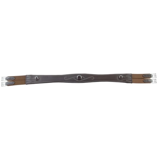 sangle TdeT anatomique cuir havane 115