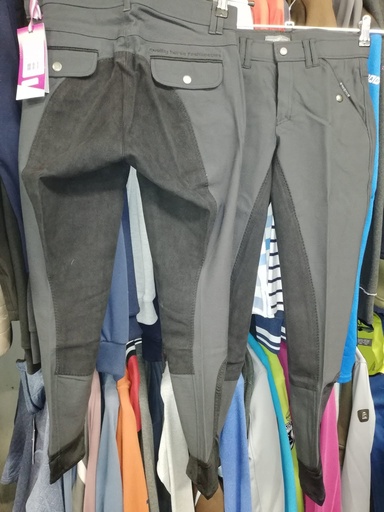 pantalon QHP jack homme fond peau gris 36fr