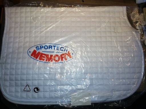 tapis sportech memory diamant lot de 6 blanc cheval