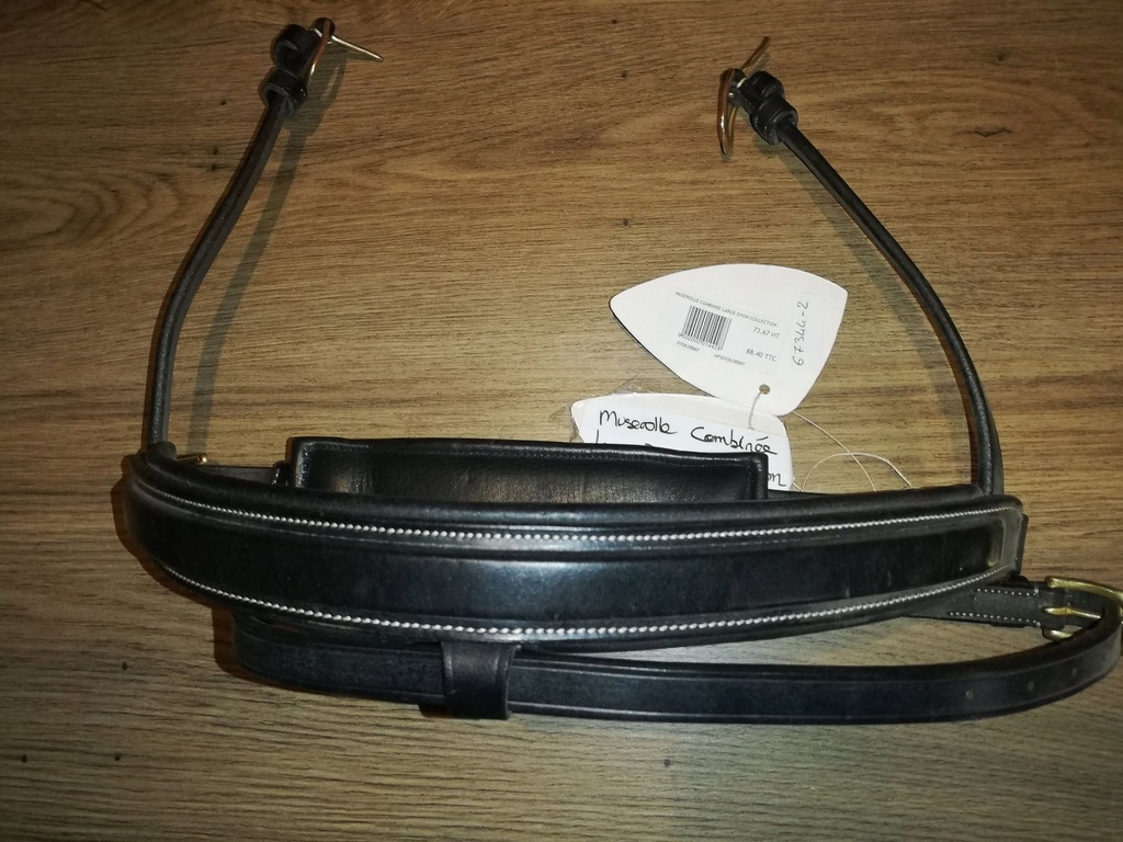 muserolle combiné large dyon collection noir cheval