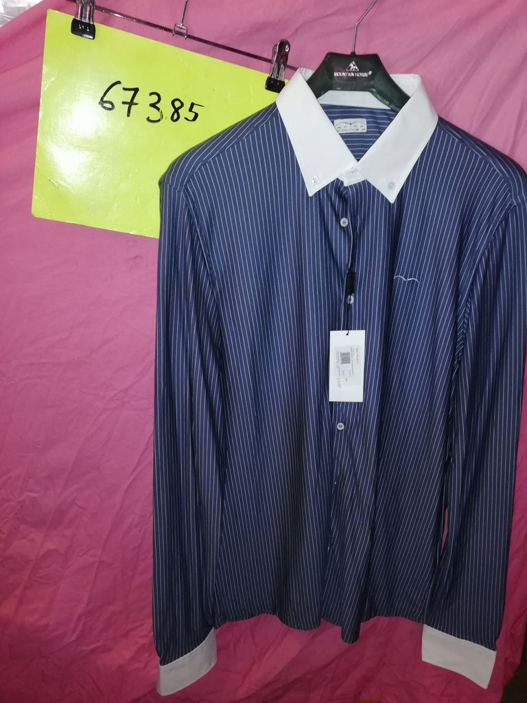 chemise concours manches longues opium animo homme marine rayé 44fr (50it)