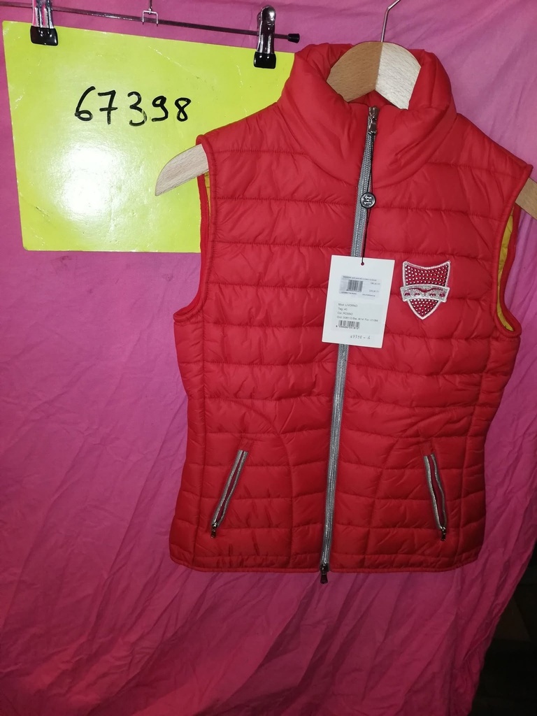 blouson sans manches animo livorno rouge femme 34fr(40it)