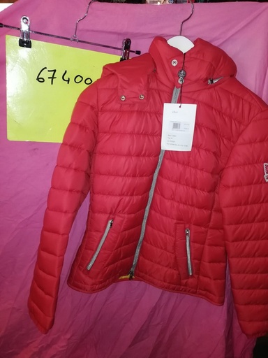 blouson doudoune animo lobby rouge femme 38fr(42it)