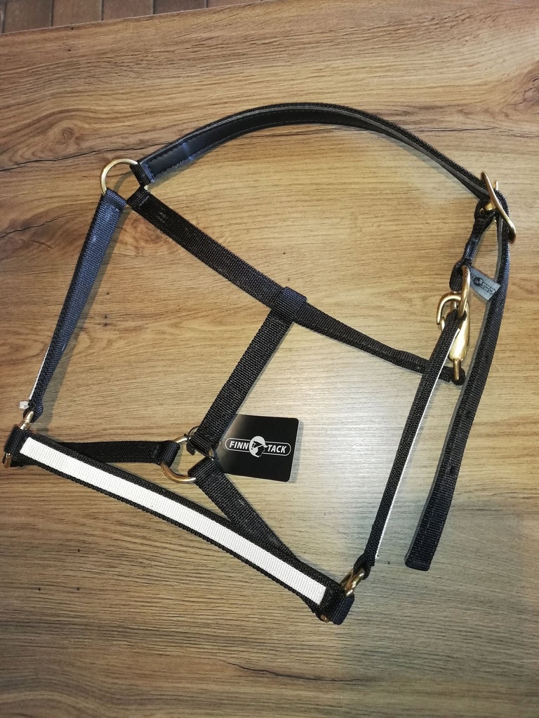 licol finntack yankee noir/blanc cheval