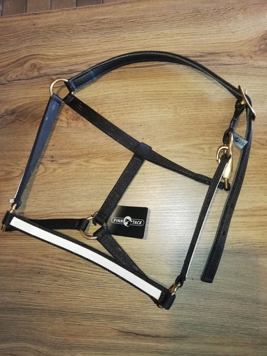 licol finntack yankee noir/blanc cheval