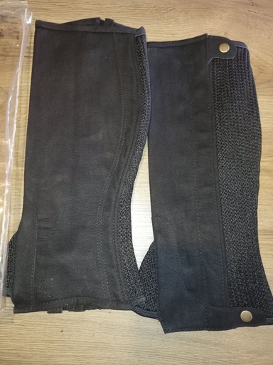 Mini-chaps synthetique noir zilco XL
